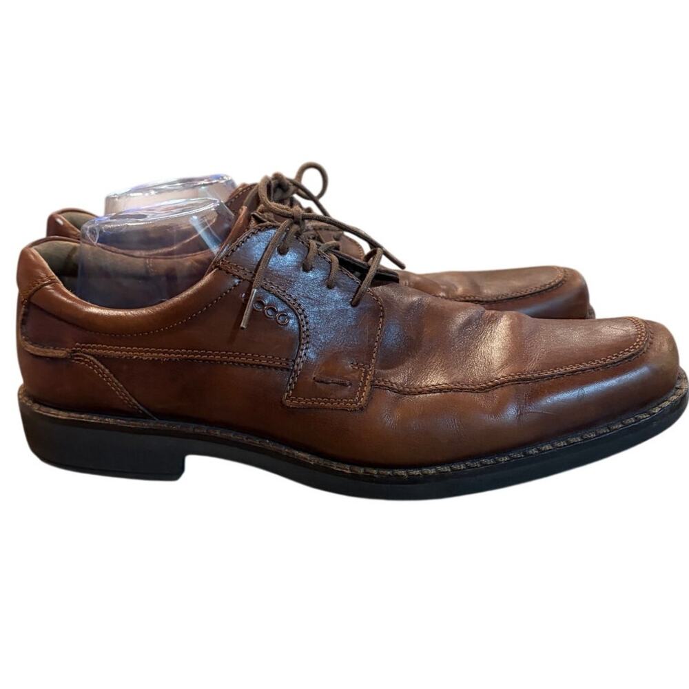 Ecco Brown Leather Men's Oxford Dress Shoes Size 47 US 13